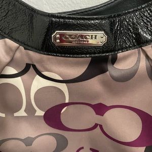 Coach shoulder Sateen/leather Hobo bag